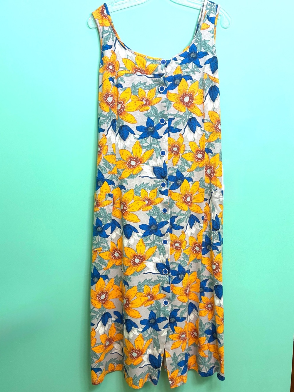 Floral Button-Front Sundress - Picture 6 of 16